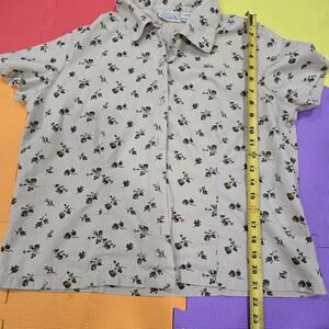 Vintage Basic Editions Boxy Floral Blouse Juniors XL / Women's S-M Cottagecore